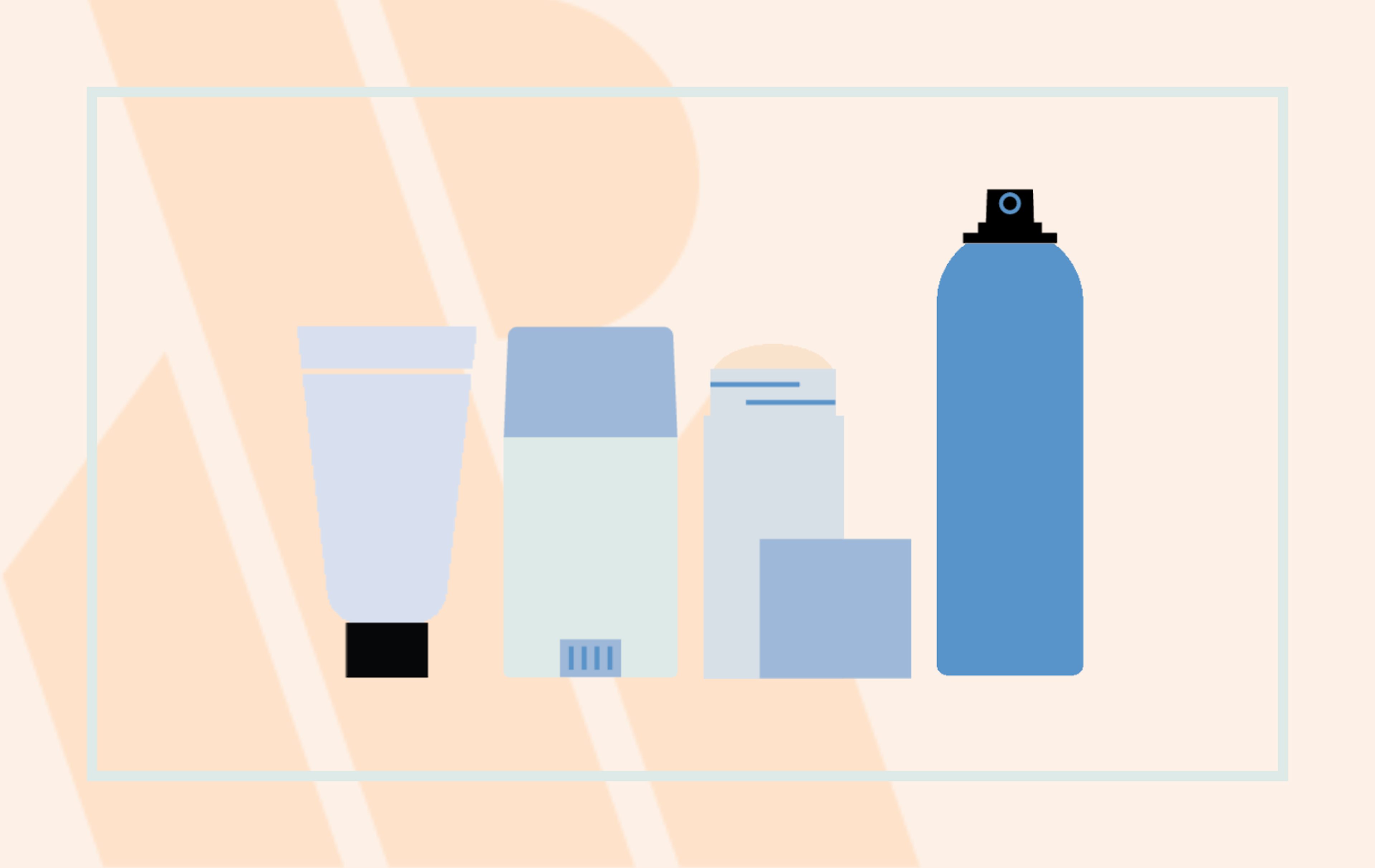 illustration collection of deodorants in various formats