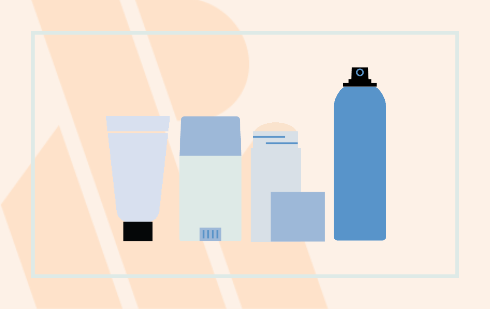 illustration collection of deodorants in various formats